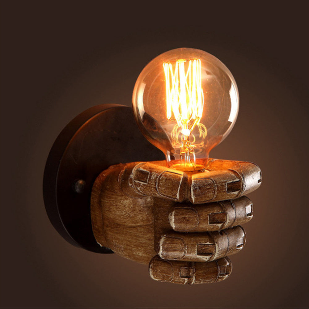 Fist Resin Wall Lamp