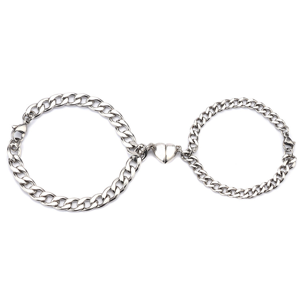 Love Magnet Pair Of Male And Female Couple Bracelets