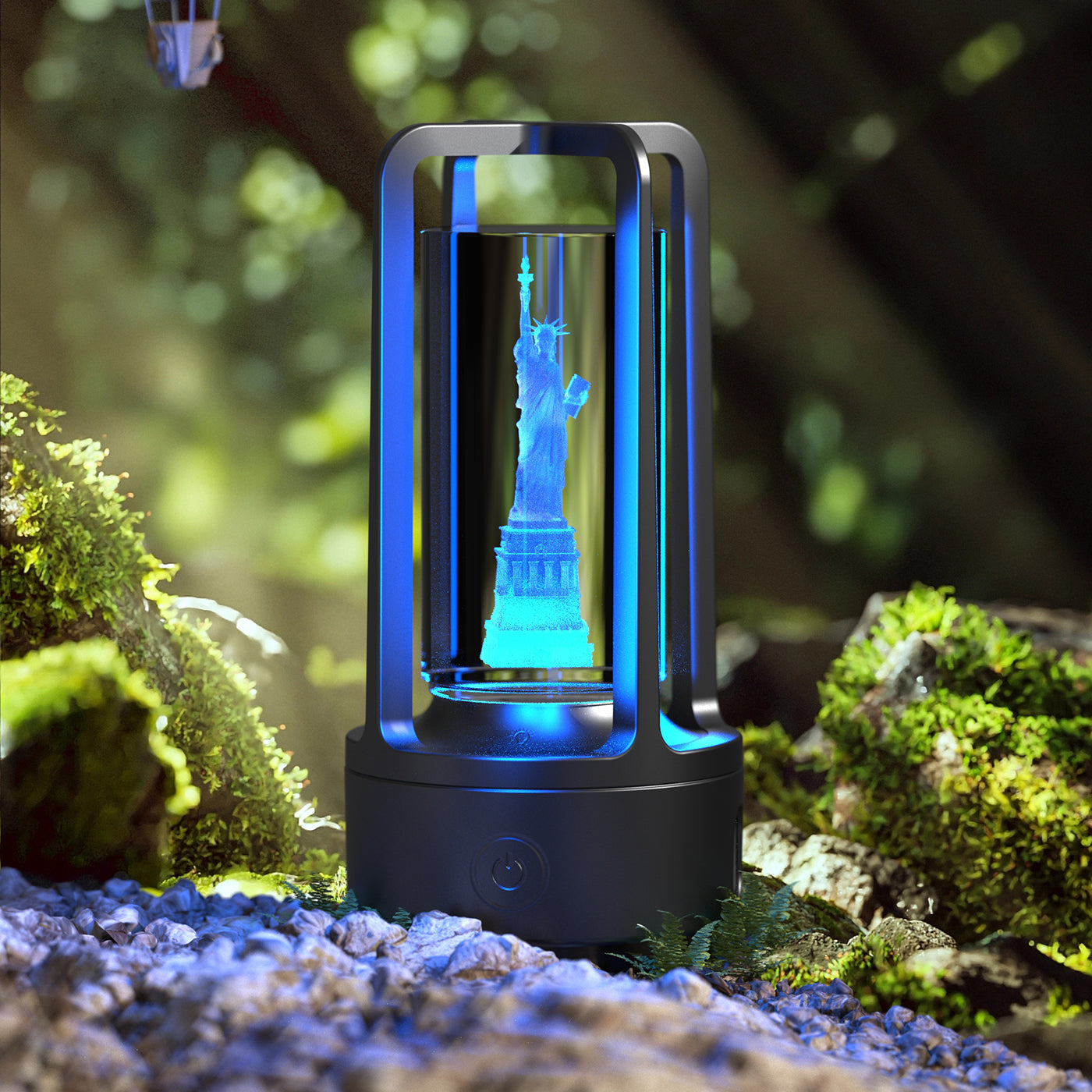 2 In 1 Audio Acrylic Crystal Lamp And Bluetooth Speaker Valentine's Day Gift