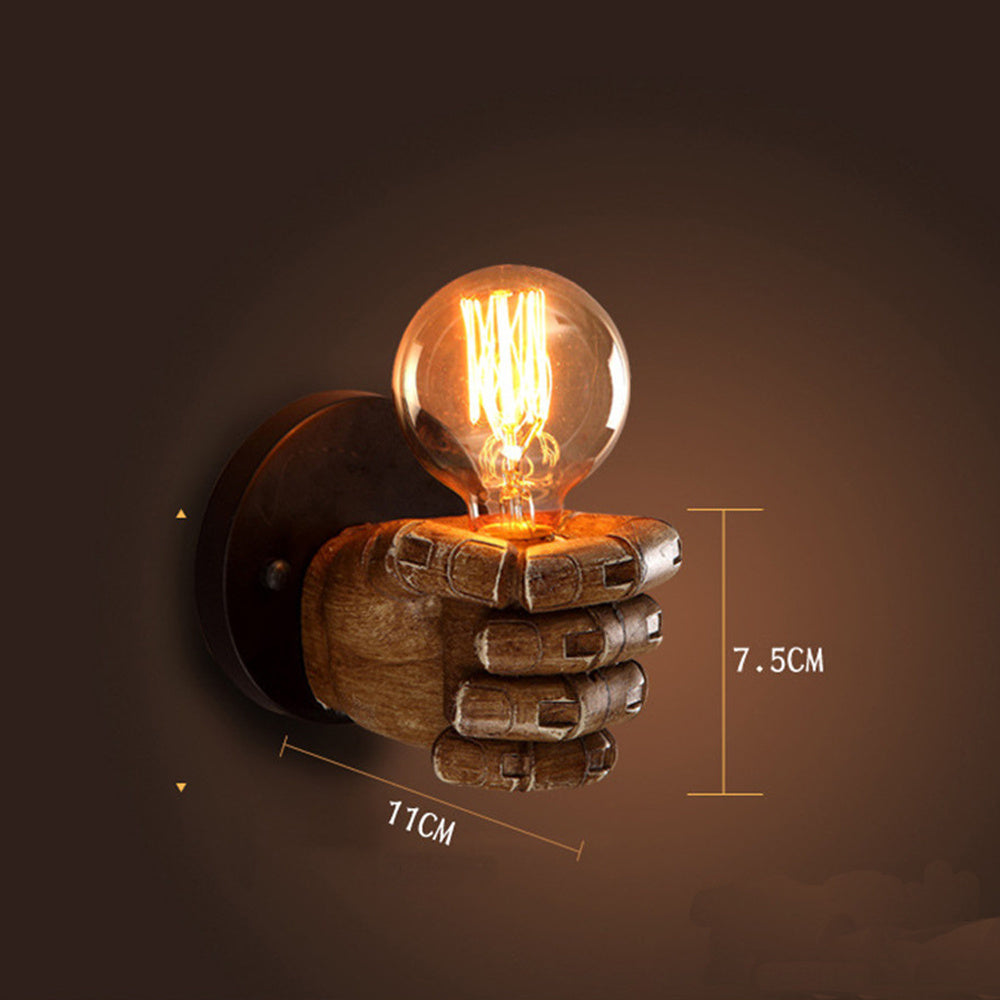 Fist Resin Wall Lamp