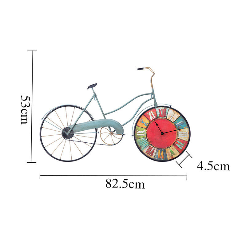 Retro Bike Wall Clock