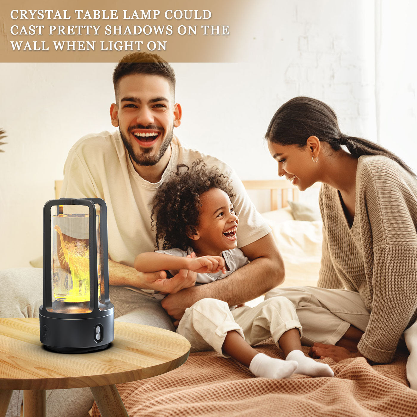 2 In 1 Audio Acrylic Crystal Lamp And Bluetooth Speaker Valentine's Day Gift