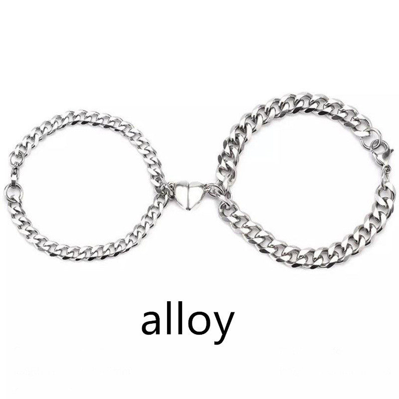 Love Magnet Pair Of Male And Female Couple Bracelets
