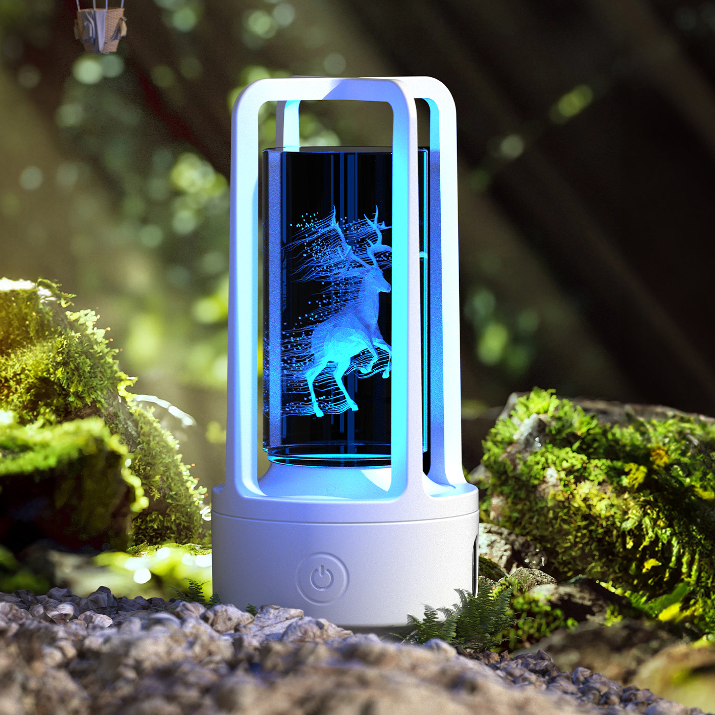 2 In 1 Audio Acrylic Crystal Lamp And Bluetooth Speaker Valentine's Day Gift