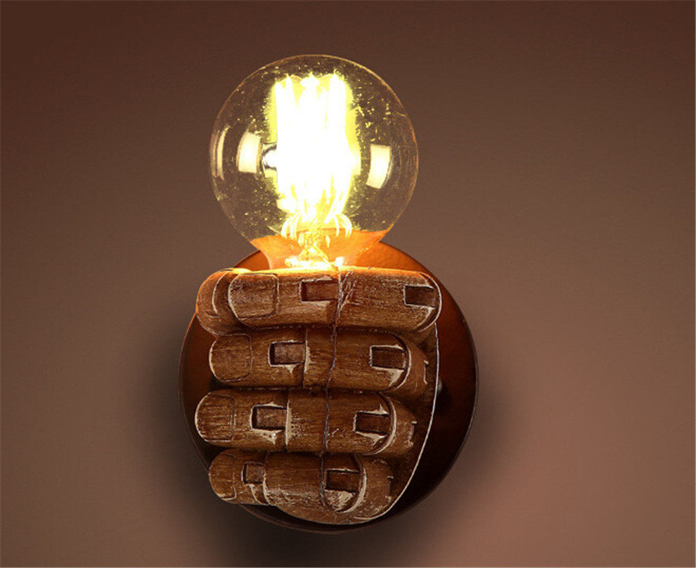 Fist Resin Wall Lamp