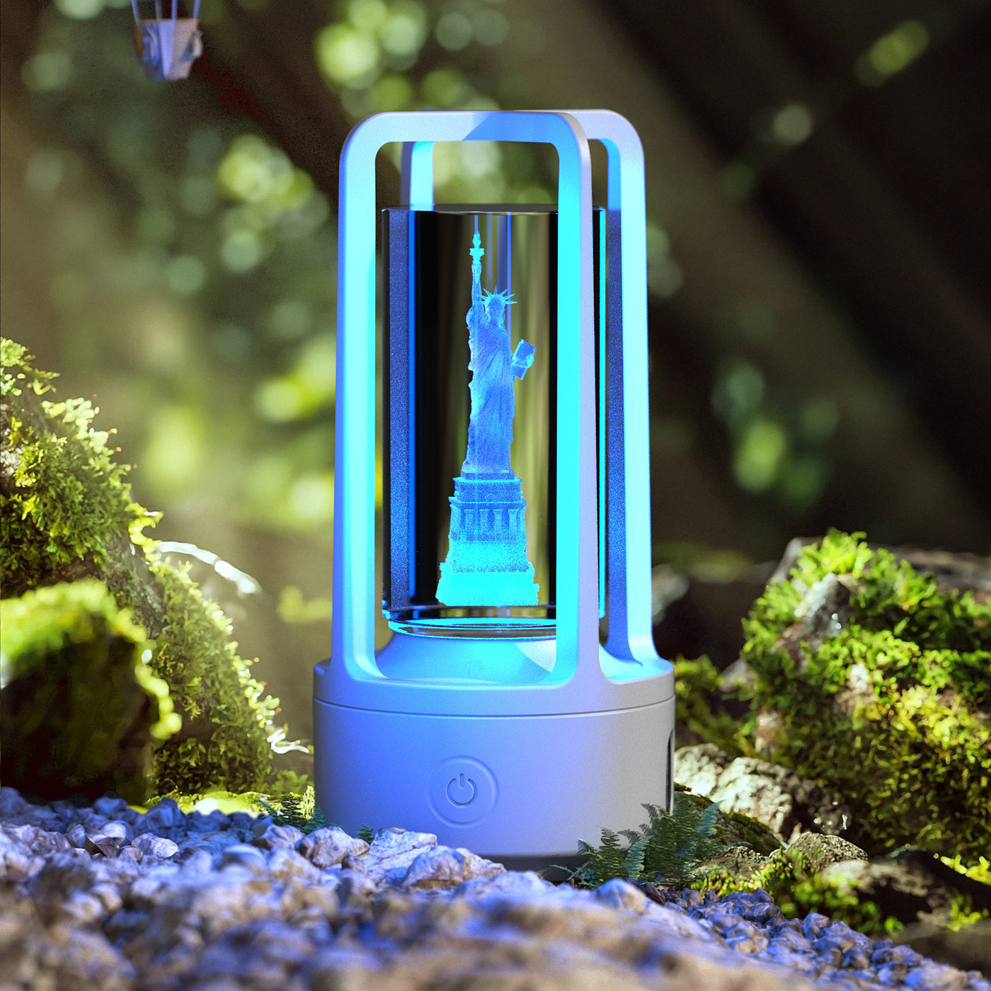 2 In 1 Audio Acrylic Crystal Lamp And Bluetooth Speaker Valentine's Day Gift
