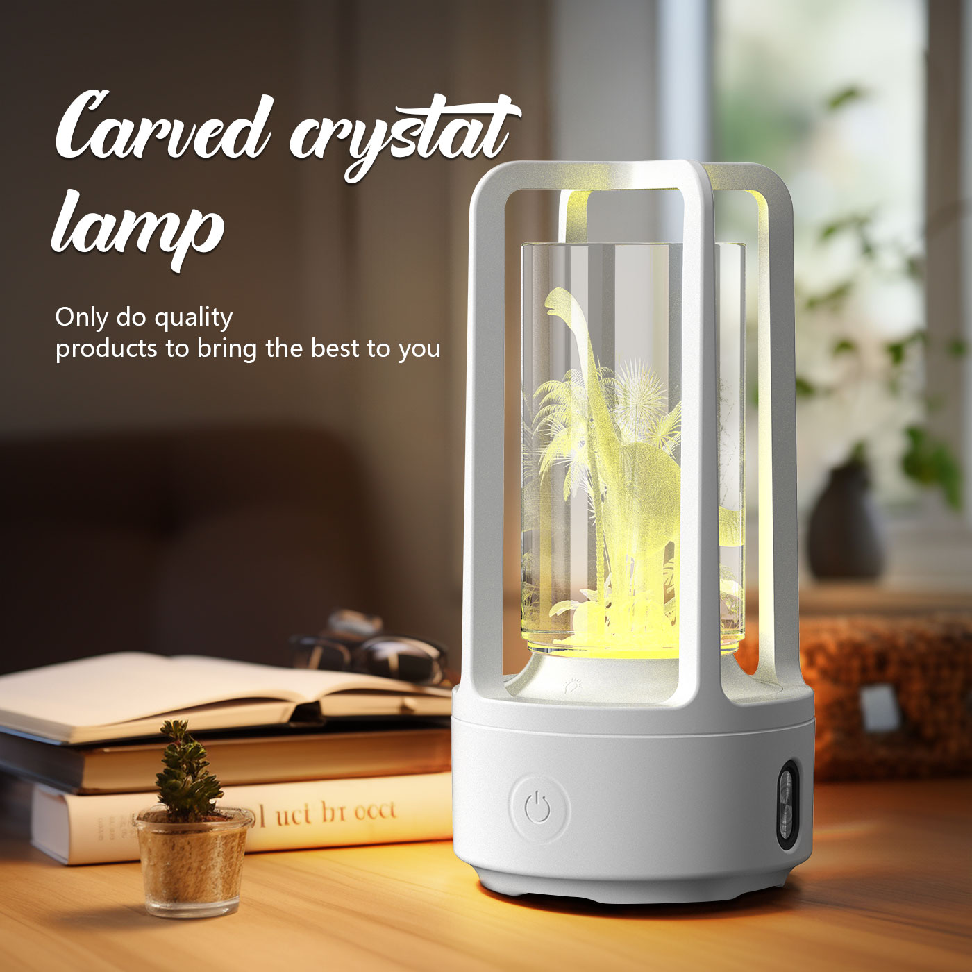 2 In 1 Audio Acrylic Crystal Lamp And Bluetooth Speaker Valentine's Day Gift