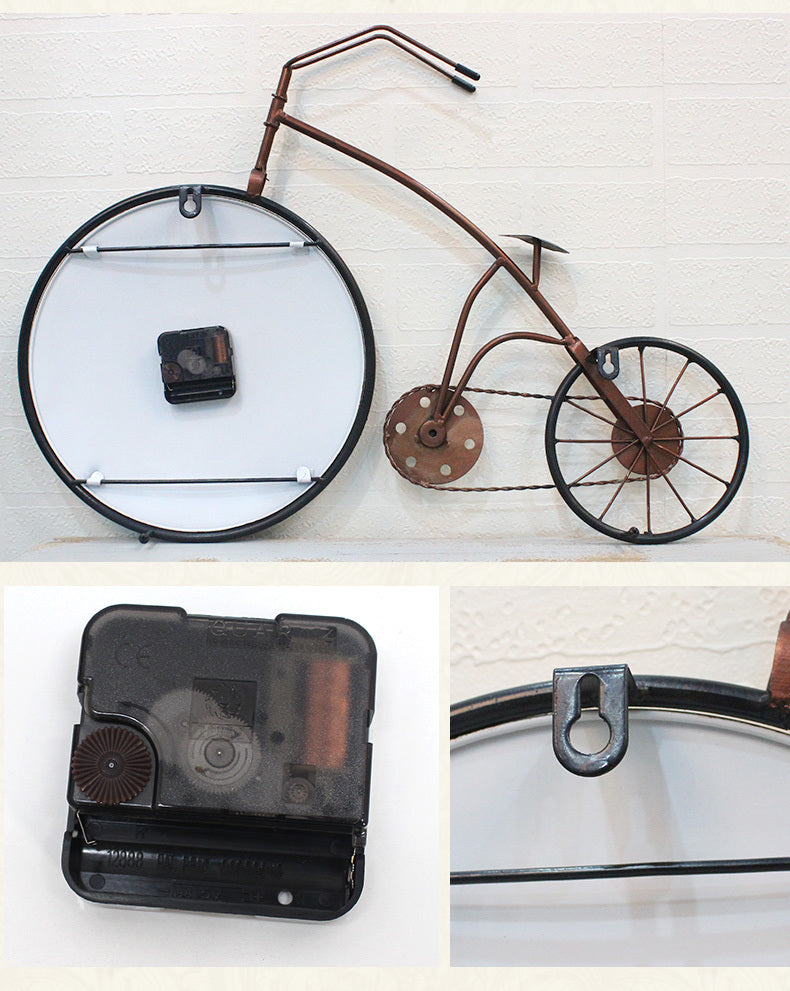 Retro Bike Wall Clock
