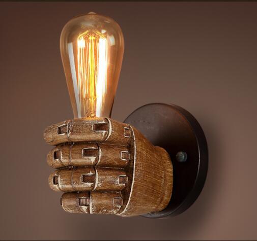 Fist Resin Wall Lamp