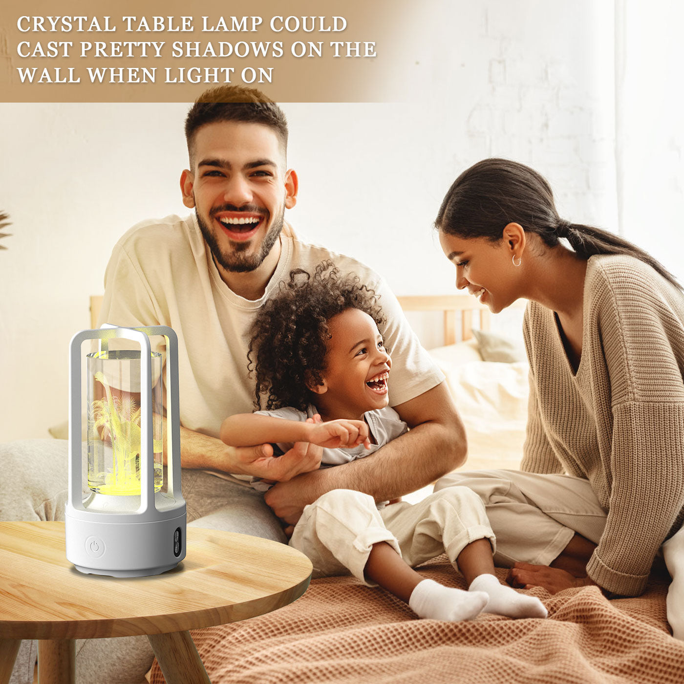 2 In 1 Audio Acrylic Crystal Lamp And Bluetooth Speaker Valentine's Day Gift