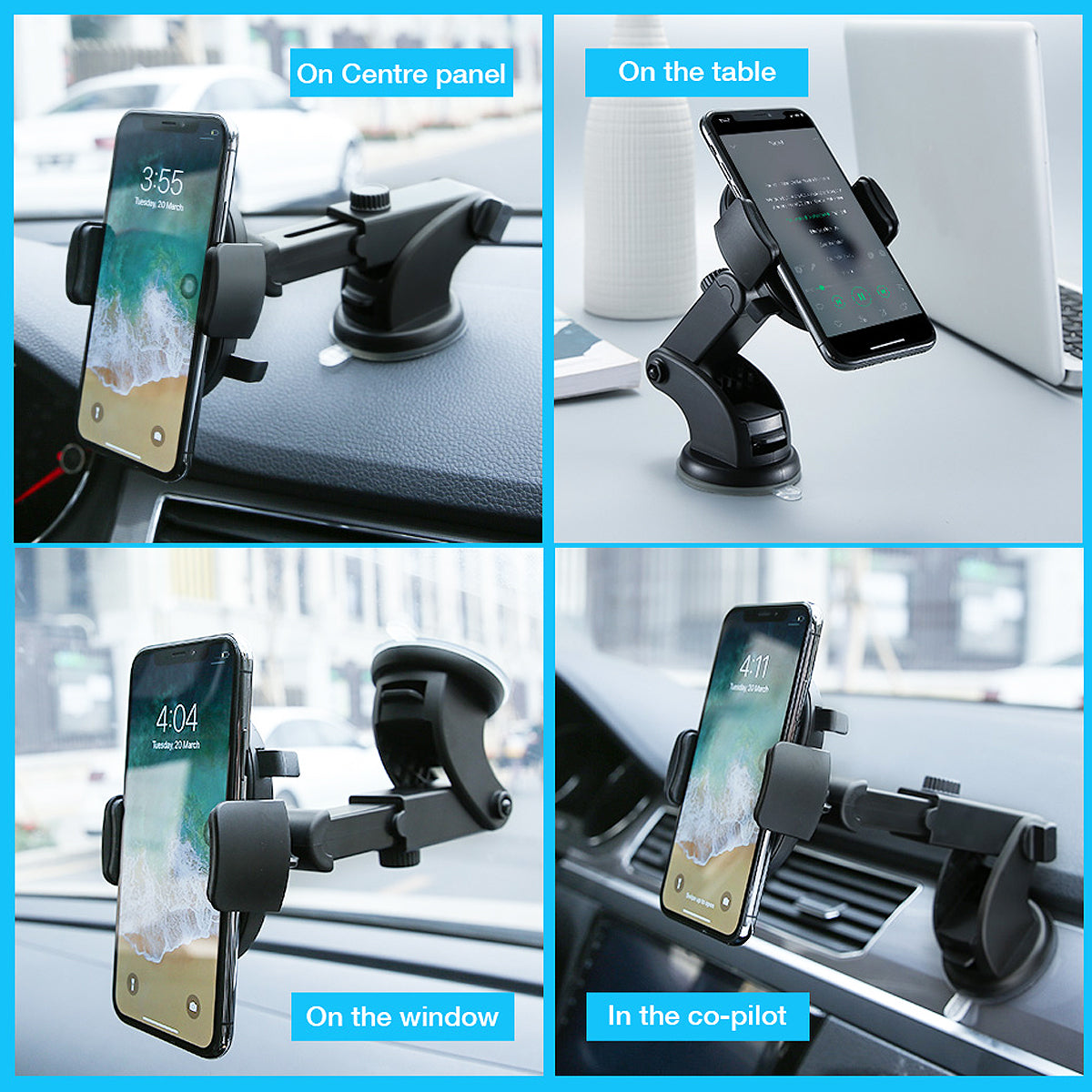 Telescopic Dashboard Car Phone Holder