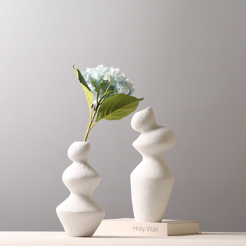 Stacked Ceramic Vases