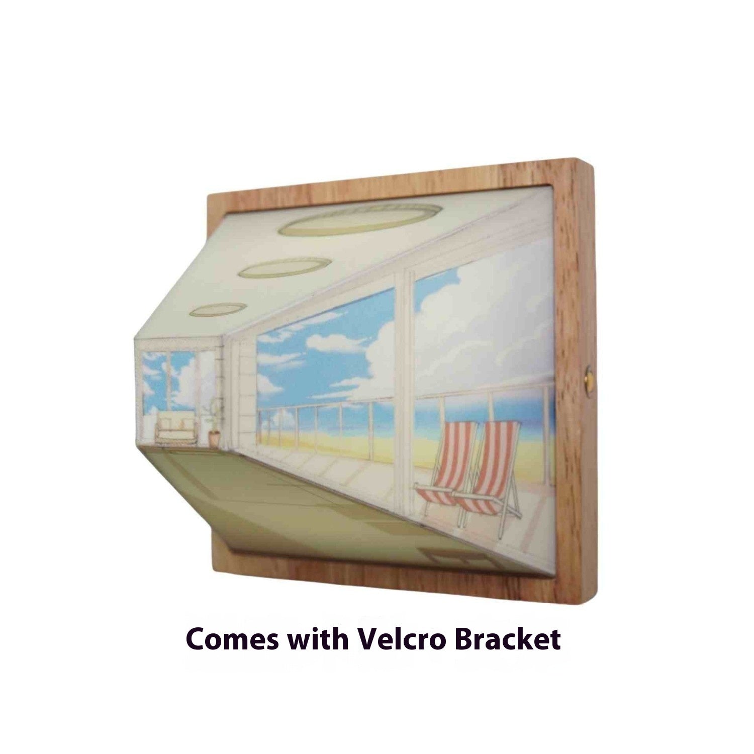 3D illusion LED night light, touch control, USB-powered.