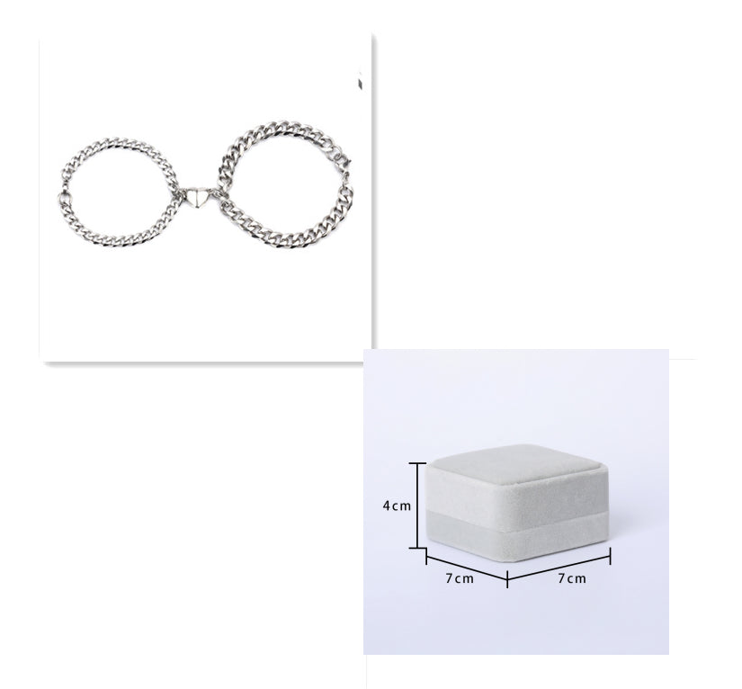 Love Magnet Pair Of Male And Female Couple Bracelets