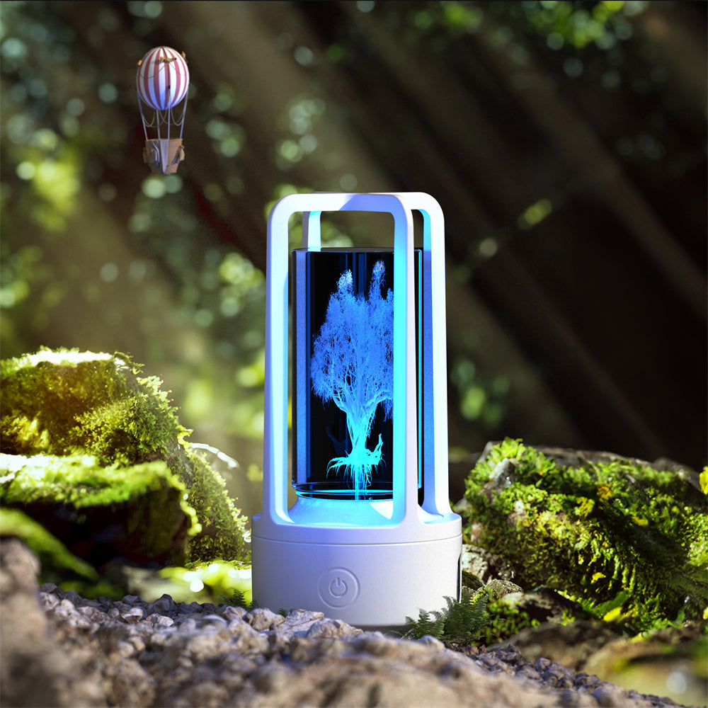 2 In 1 Audio Acrylic Crystal Lamp And Bluetooth Speaker Valentine's Day Gift