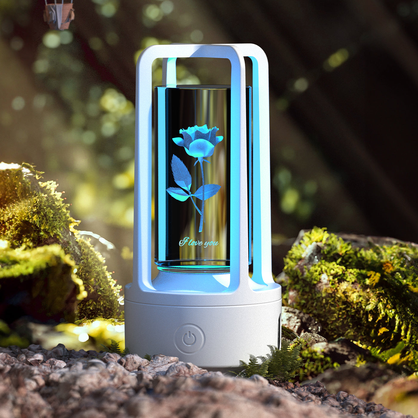 2 In 1 Audio Acrylic Crystal Lamp And Bluetooth Speaker Valentine's Day Gift